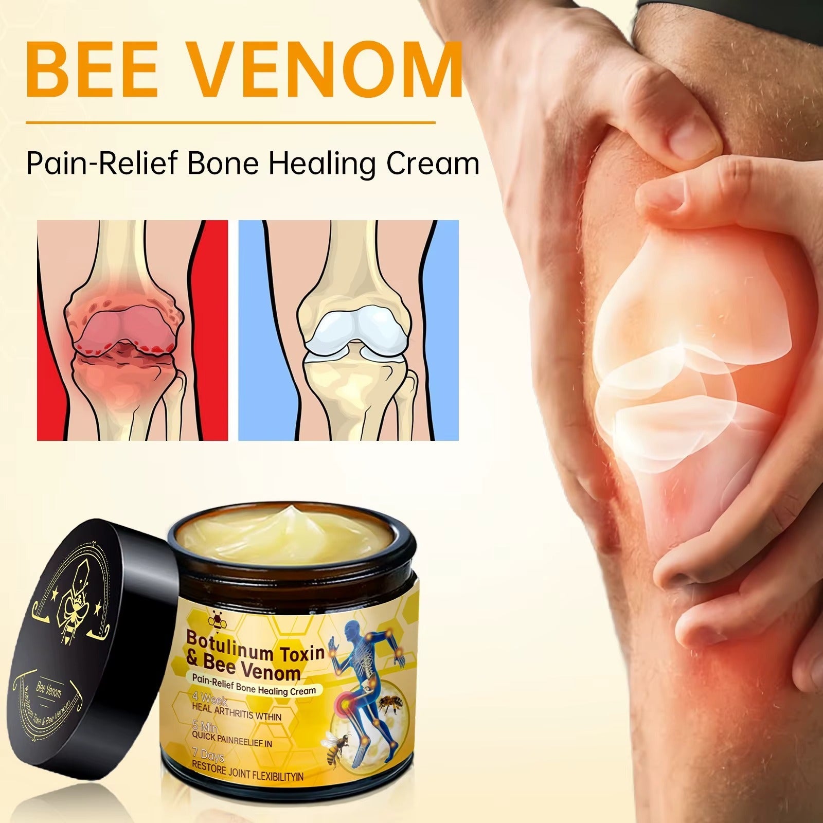 Crème Miracle – Fini les douleurs, raideurs et gonflements dès la première application !